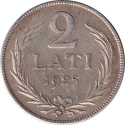 Latvia - 2 lati - Armoiries -  1925 - No606