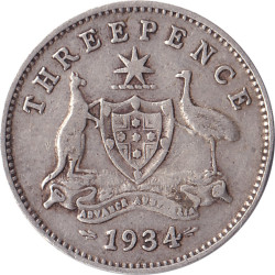 Australia - 3 pence -...