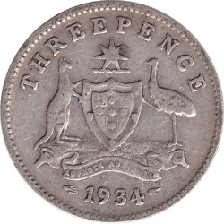 Australia - 3 pence -...