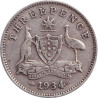 Australia - 3 pence - George V - 1934 - No1135