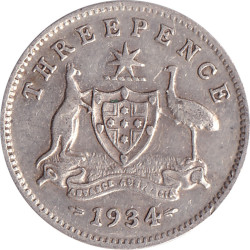 Australia - 3 pence -...