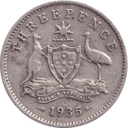 Australia - 3 pence -...