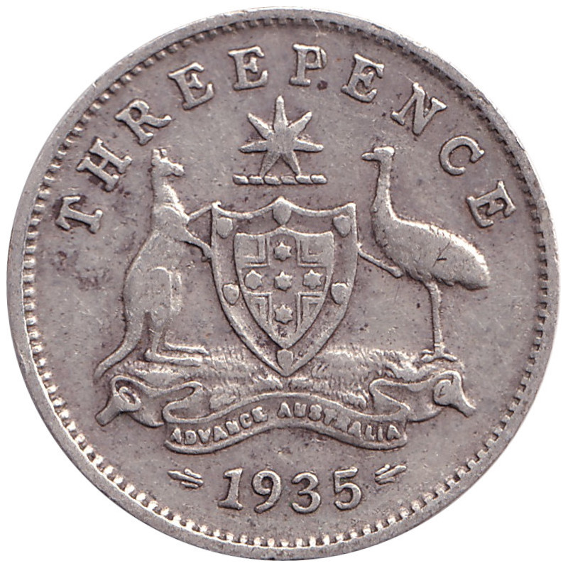 Australia - 3 pence - George V - 1935 - No1138