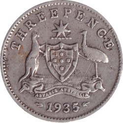 Australia - 3 pence -...