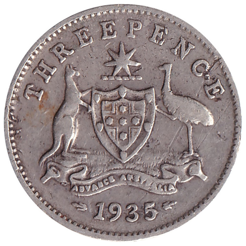 Australia - 3 pence - George V - 1935 - No1140