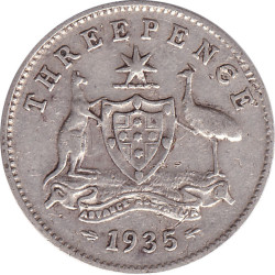 Australia - 3 pence -...