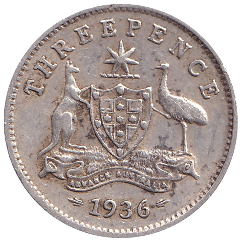 Australia - 3 pence - George V - 1936 - No1145