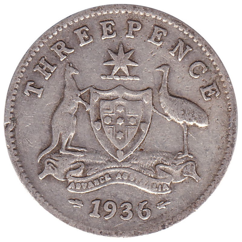 Australia - 3 pence - George V - 1936 - No1146