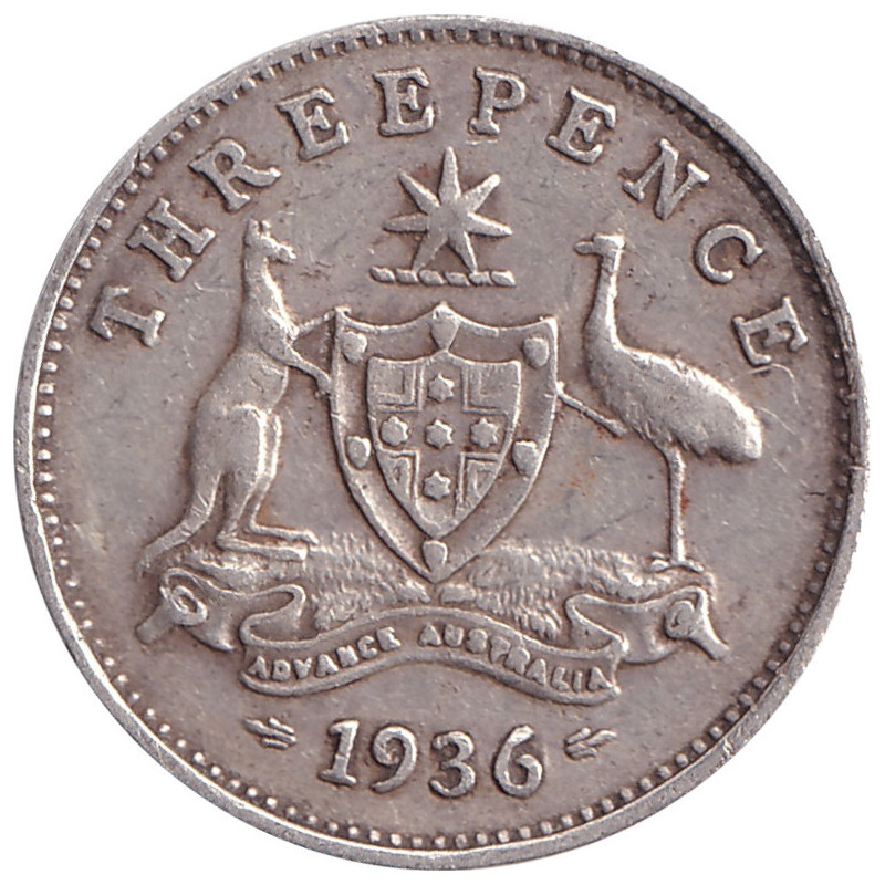 Australia - 3 pence - George V - 1936 - No1147