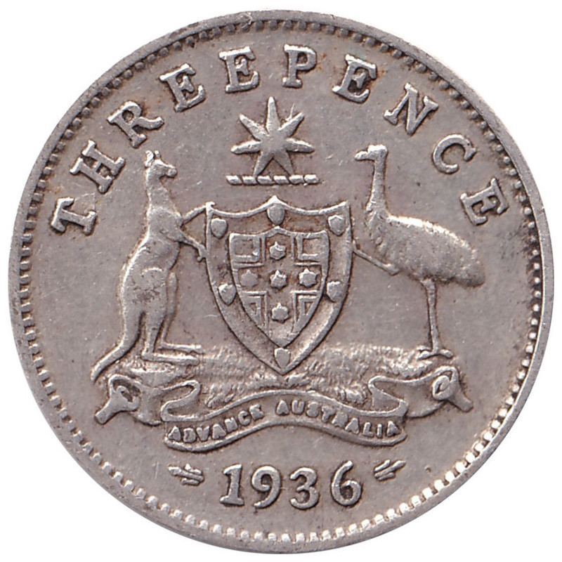 Australia - 3 pence - George V - 1936 - No1148