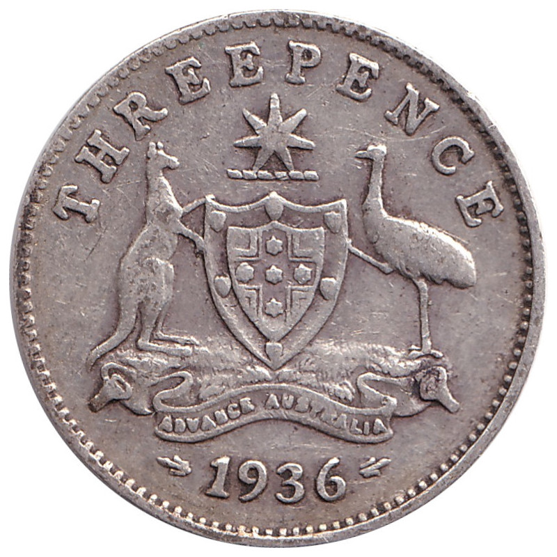 Australia - 3 pence - George V - 1936 - No1149