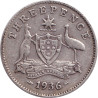 Australia - 3 pence - George V - 1936 - No1149