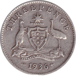 Australia - 3 pence - George V - 1936 - No1150