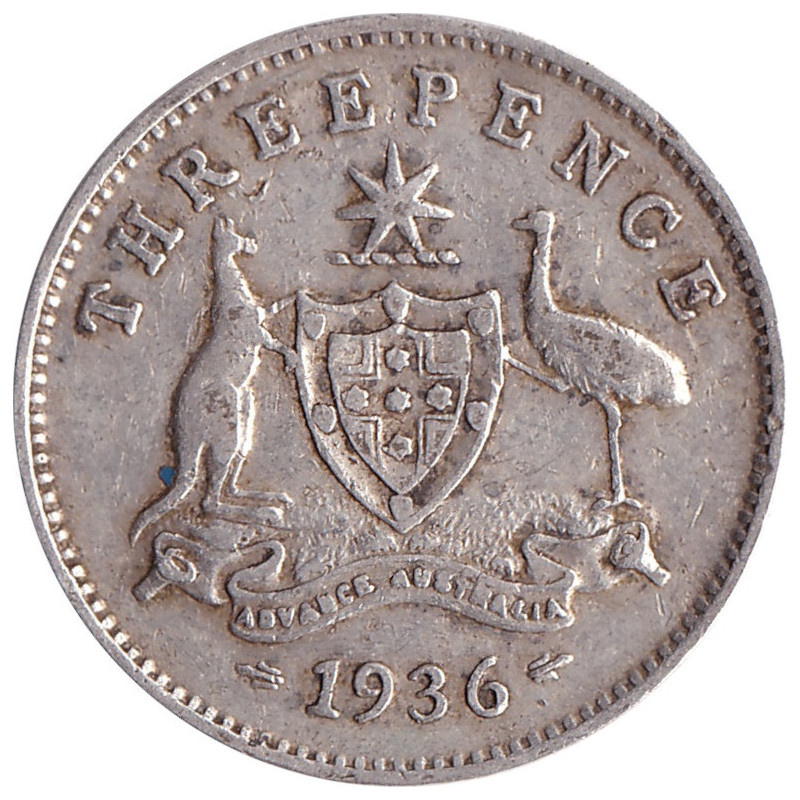 Australia - 3 pence - George V - 1936 - No1151