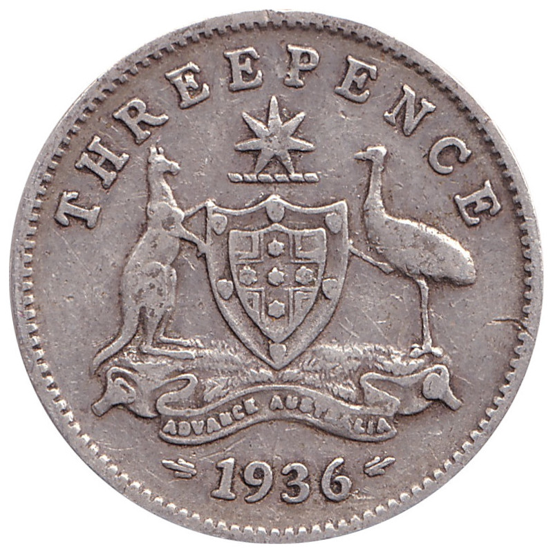 Australia - 3 pence - George V - 1936 - No1152