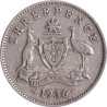 Australia - 3 pence - George V - 1936 - No1153