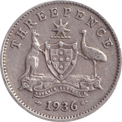 Australia - 3 pence -...
