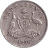 Australia - 3 pence - George V - 1936 - No1154
