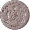 Australia - 3 pence - George V - 1936 - No1159