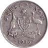 Australia - 3 pence - George V - 1936 - No1161