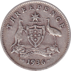 Australia - 3 pence -...