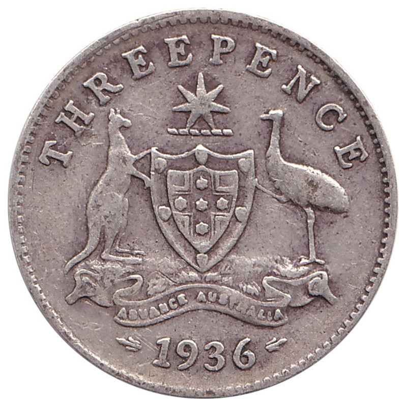 Australia - 3 pence - George V - 1936 - No1163