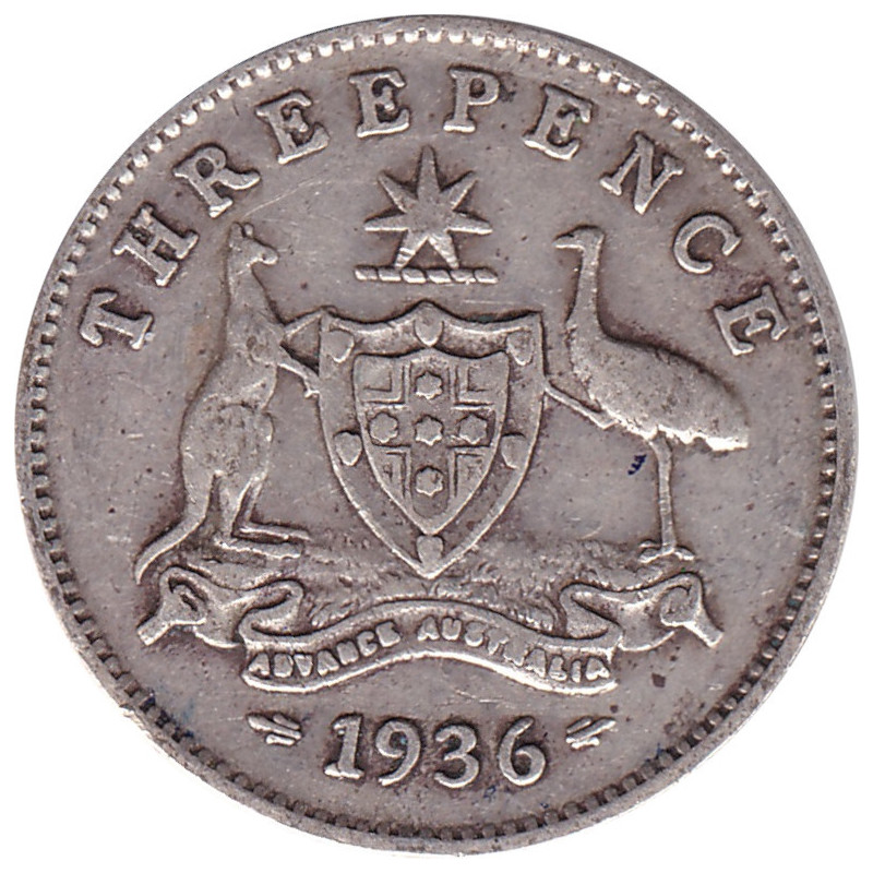 Australia - 3 pence - George V - 1936 - No1164