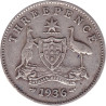 Australia - 3 pence - George V - 1936 - No1164