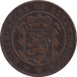 Luxembourg - 10 centimes - Blason -  1855 A - No546