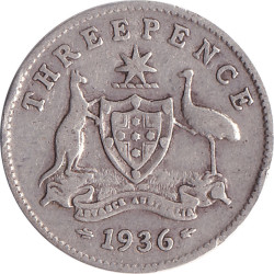 Australia - 3 pence -...