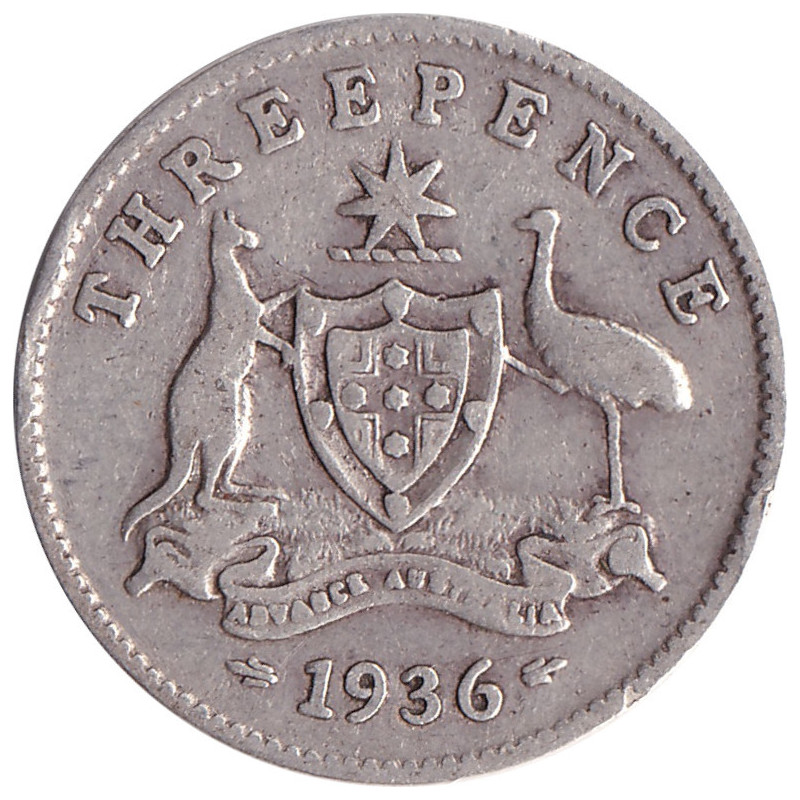 Australia - 3 pence - George V - 1936 - No1165