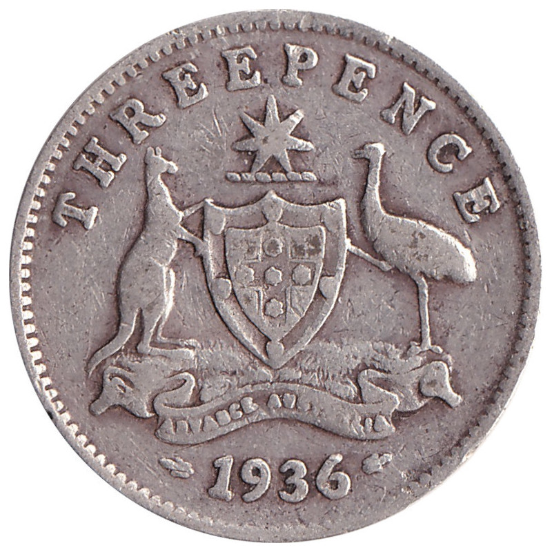 Australia - 3 pence - George V - 1936 - No1166