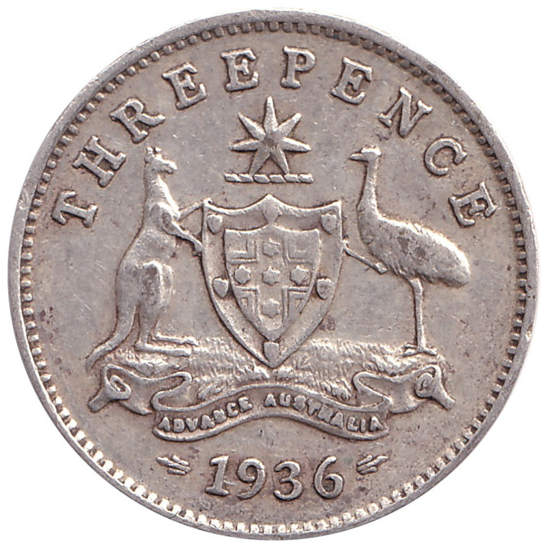 Australia - 3 pence - George V - 1936 - No1168