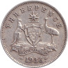 Australia - 3 pence - George V - 1936 - No1168