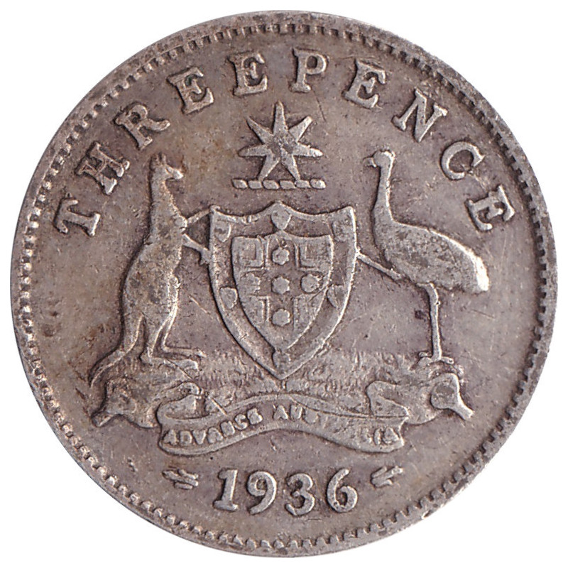 Australia - 3 pence - George V - 1936 - No1169