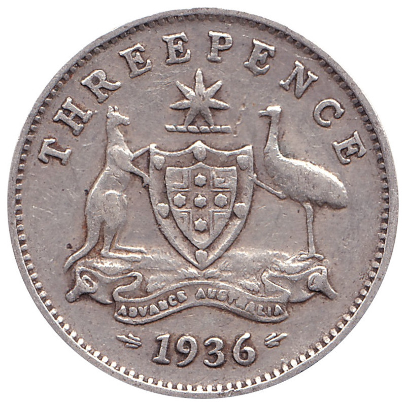 Australia - 3 pence - George V - 1936 - No1170
