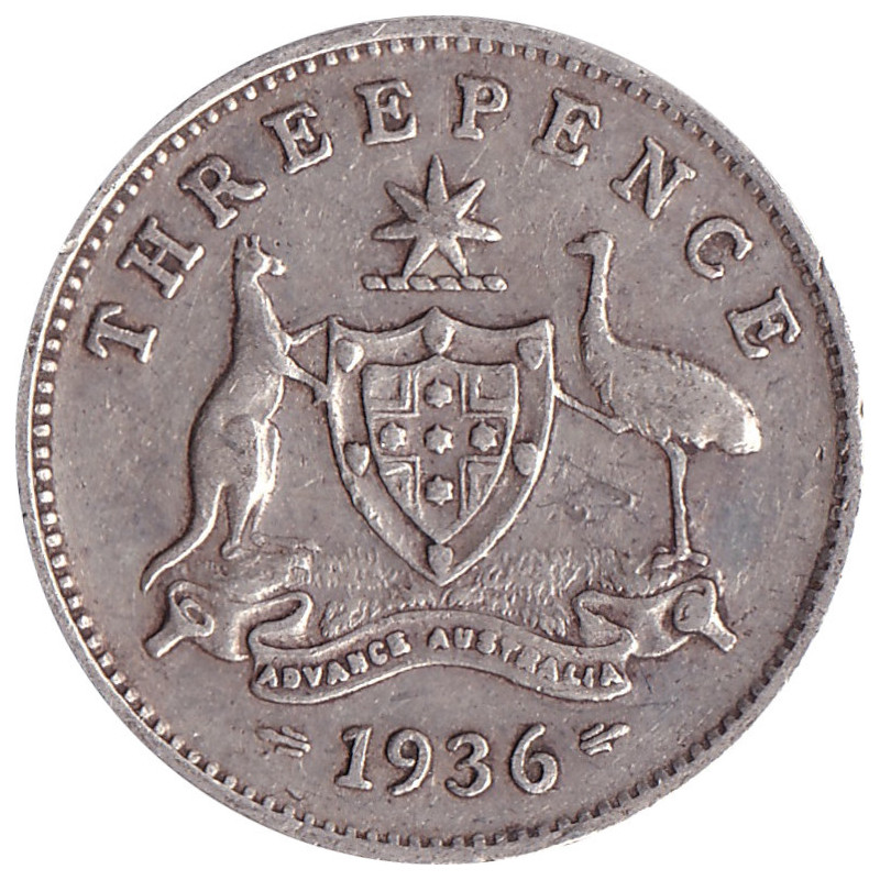 Australia - 3 pence - George V - 1936 - No1171