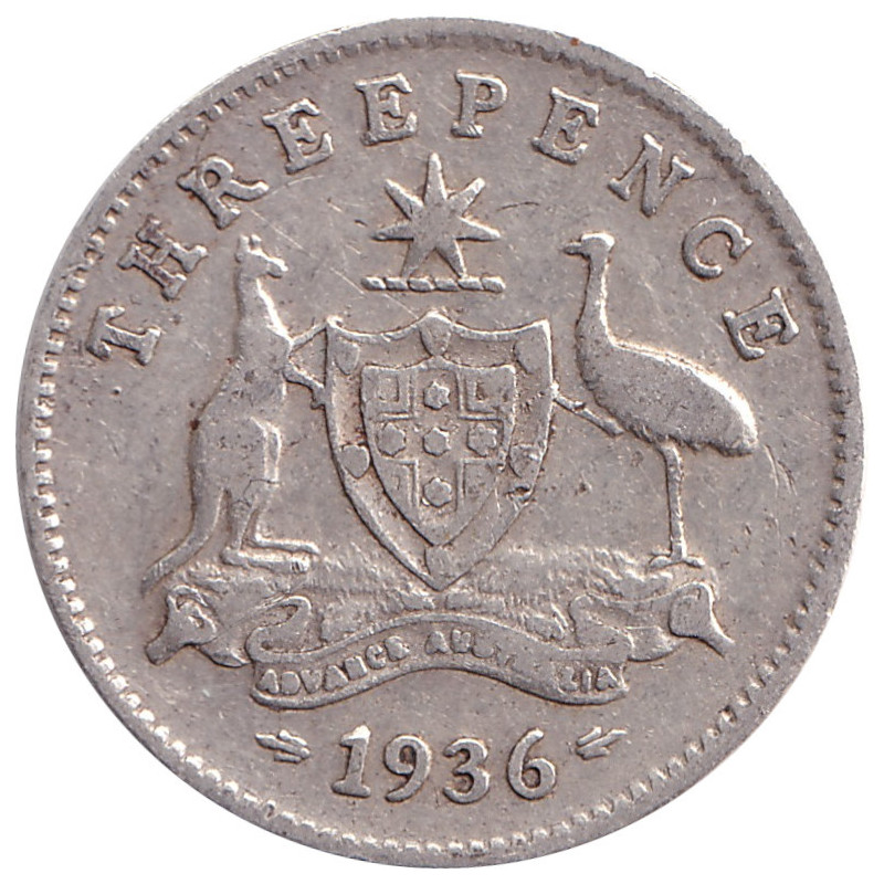 Australia - 3 pence - George V - 1936 - No1172
