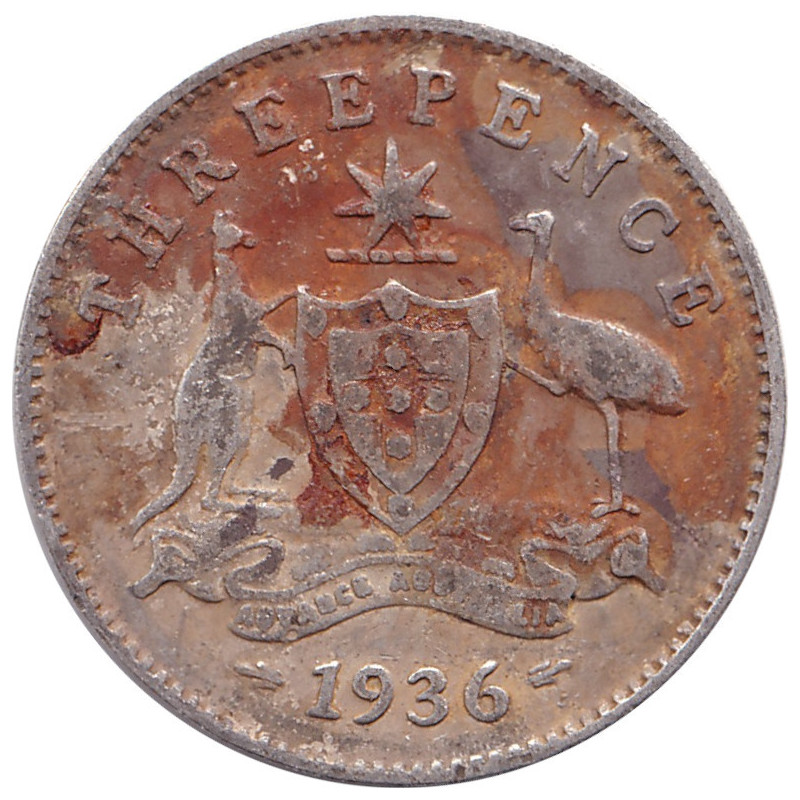 Australia - 3 pence - George V - 1936 - No1173