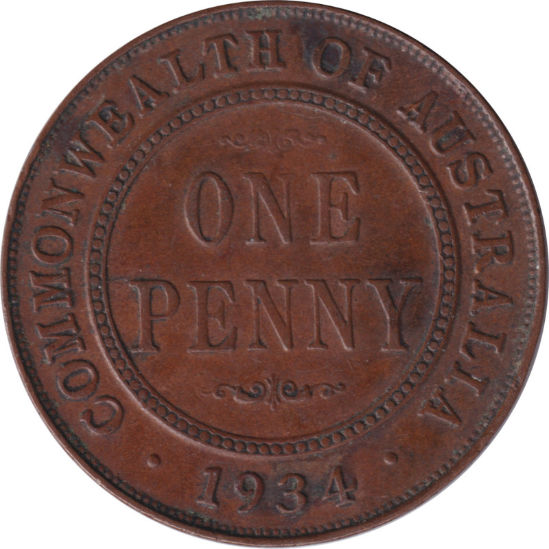 Australia - 1 penny - George V -  1934 - No719