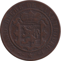Luxembourg - 10 centimes - Blason -  1870 - No551