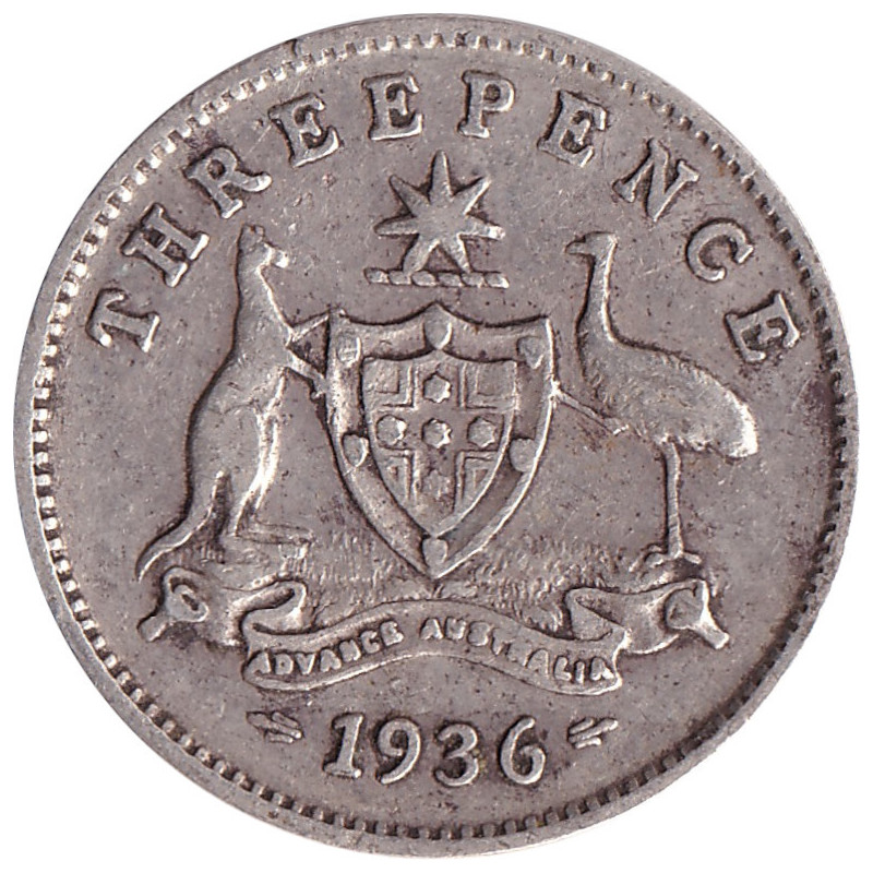 Australia - 3 pence - George V - 1936 - No1174