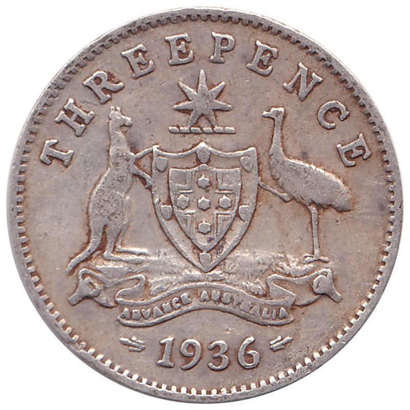 Australia - 3 pence - George V - 1936 - No1175