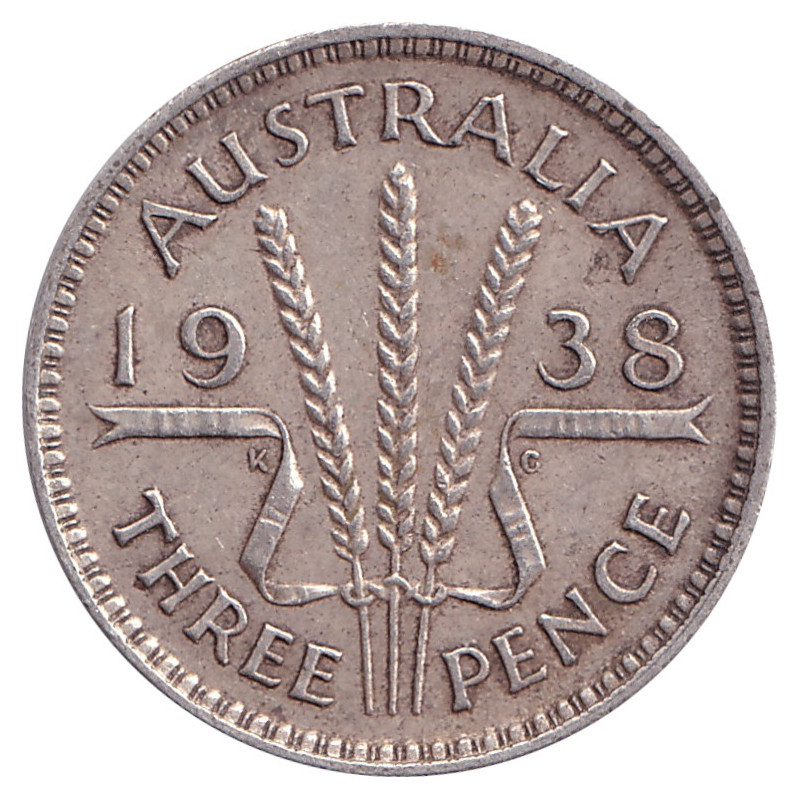 Australia - 3 pence - George VI - 1938 - No1176