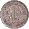 Australia - 3 pence - George VI - 1938 - No1176