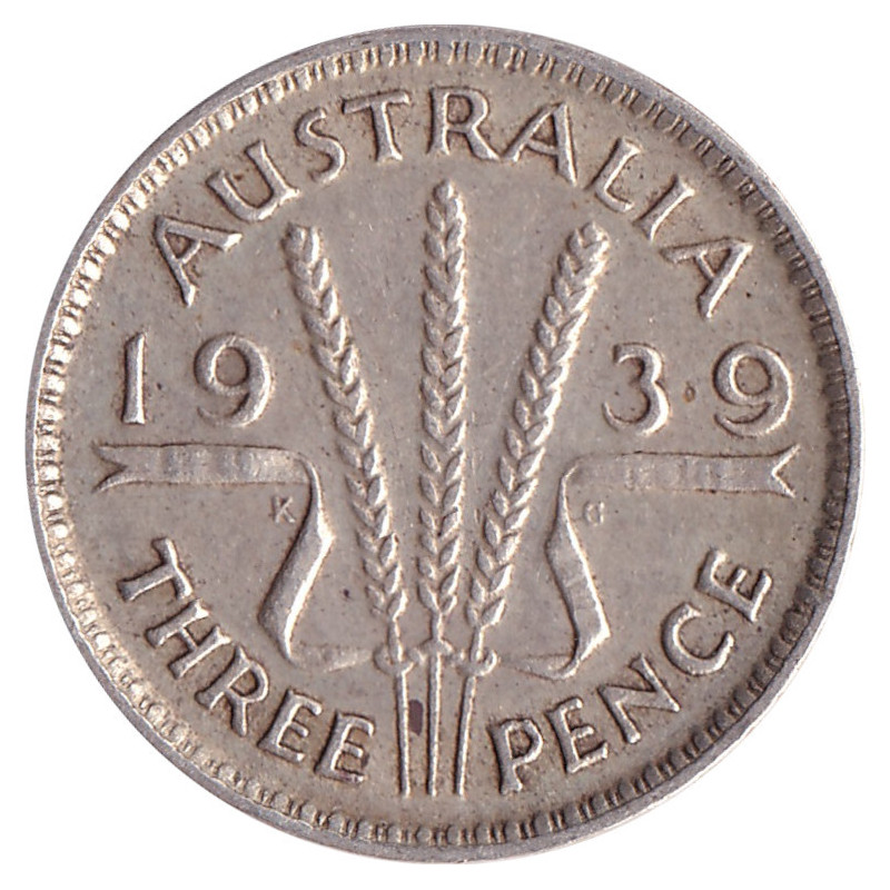 Australia - 3 pence - George VI - 1939 - No1178