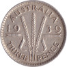 Australia - 3 pence - George VI - 1939 - No1178