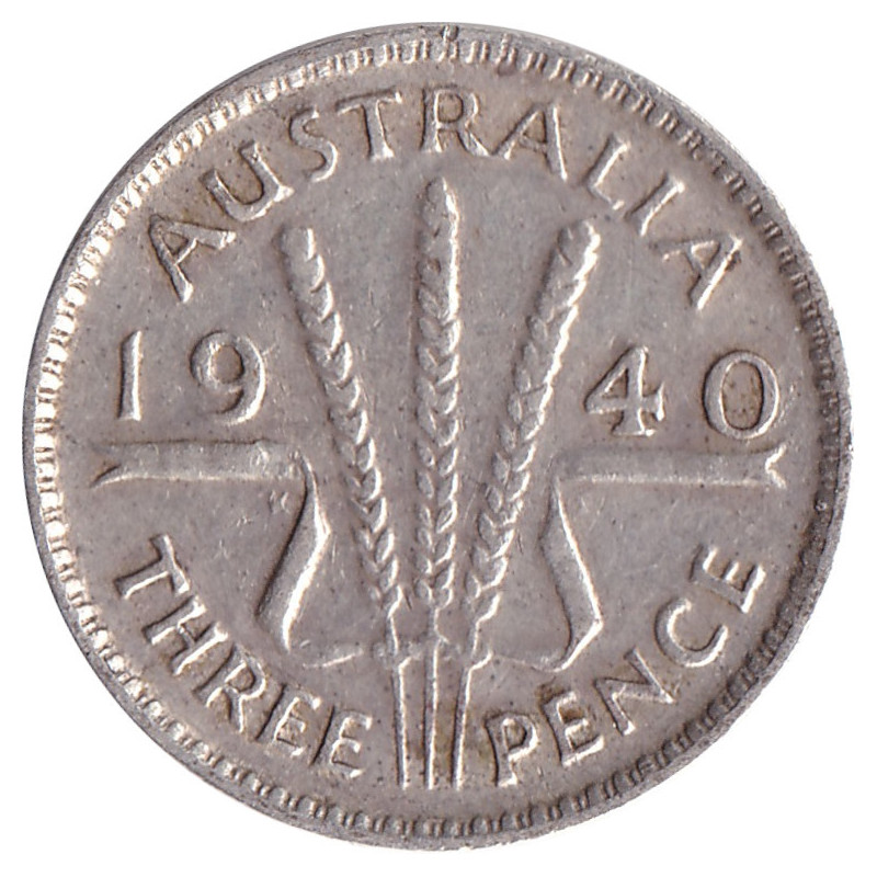 Australia - 3 pence - George VI - 1940 - No1180