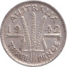 Australia - 3 pence - George VI - 1942 D - No1184
