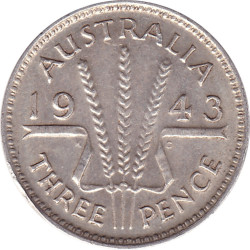Australia - 3 pence -...